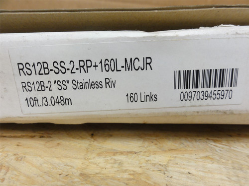 Tsubaki RS12B-SS-2-RP+160L-MCJR; Roller Chain #12B; SS; 10' L
