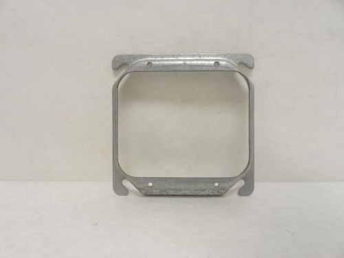 Raco 778; Lot-5 Galvanized Zinc Plaster Rings; 4" Two Gang