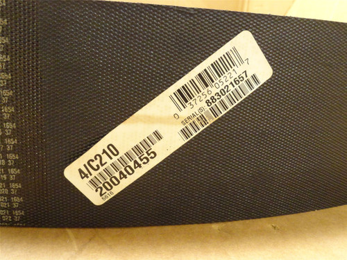 Continental 4/C210; V-Belt; 214" Long; 4-Rib; 4" Width