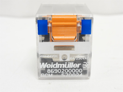 Weidmuller 8690200000; Relay; GP; 6A; 240VAC; 14-Pin Base