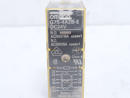 Omron G7S-4A2B-E-DC24V; Safety Relay; 10A; 250VAC; 1-NC; 1-NO