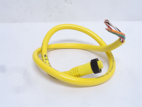 Woodhead 1300061160; Single Ended Cordset; 5 Pole; 3' Long