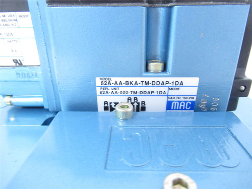MAC 82A-AA-BKA-TM-DDAP-1DA; Solenoid Valve 110-120VAC