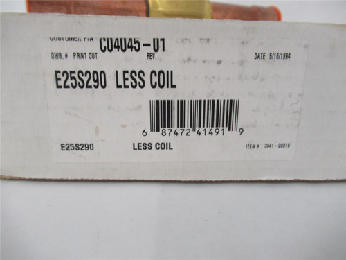 Sporlan E25S290; Solenoid valve; 25/32" port; 1-1/8" ODF