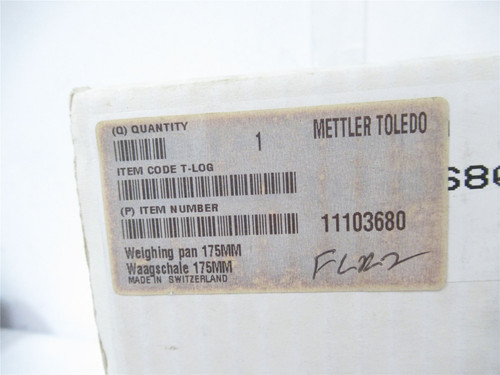 Mettler Toledo 11103680; Weigh Pan 175mm