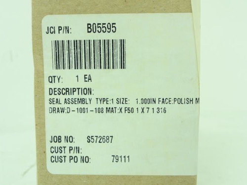 John Crane B05595; Pump Seal Kit; 1"in