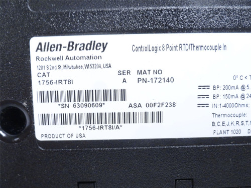 Allen-Bradley 1756-IRT81; Input Module (Missing Door)