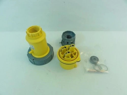 Mennekes ME330P4W; Watertight Plug; 30A; 125VAC; 2P; 3W