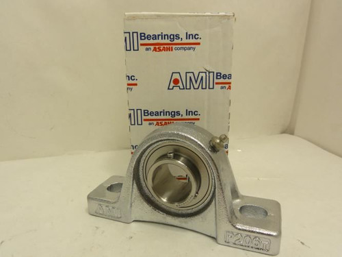 AMI MUCP206-20NP; Pillow Block Bearing; 1-1/4"ID; 2-Bolt