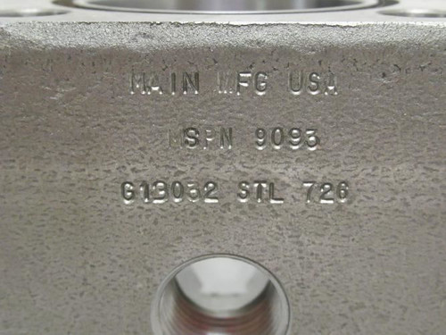 Main MFG G13032 STL 726; Hydraulic Valve Block