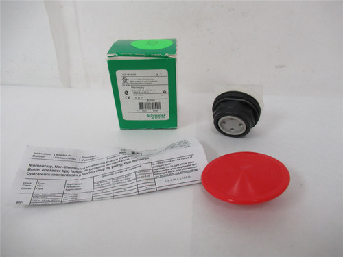 Schneider 9001SKR5R; Pushbutton 55mm Mushroom Cap Operator