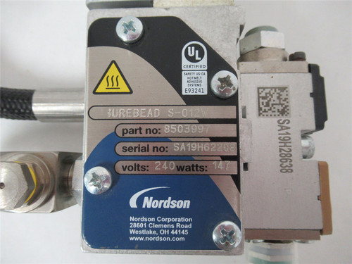 Nordson 8503997; Surebead Hot Glue Applicator 240V 147W
