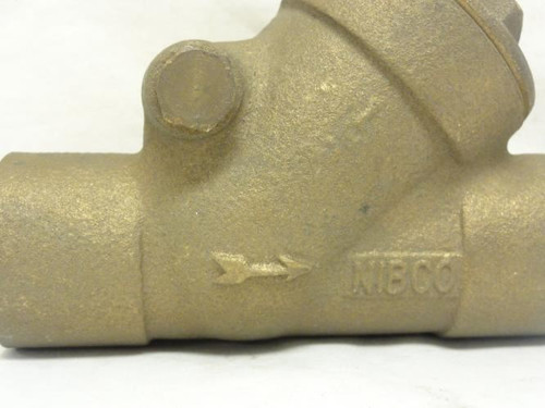 Nibco S-413B-1; Y-Swing Check Valve 1" Solder; Non-Potable