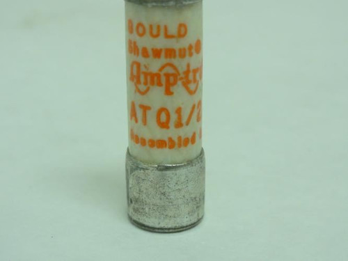 Gould ATQ1/2; Time Delay Midget Fuse; 1/2A; 500VAC