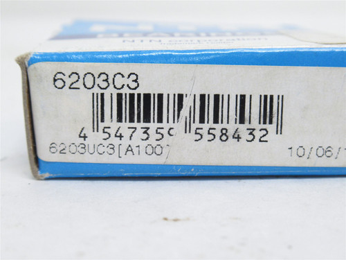 NTN 6203C3; Ball Bearing; 17mmID x 40mmOD x 12mm Wide
