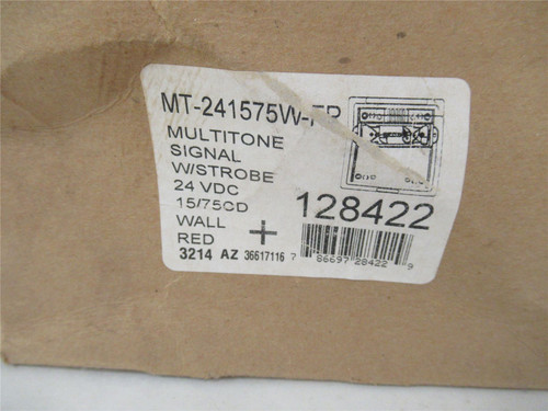 Wheelock MT214575W; Multitone Signal w/Strobe 24VDC