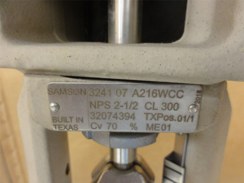 Samson 324107A216WCC; Air Control Globe Valve; 2-1/2"NPS