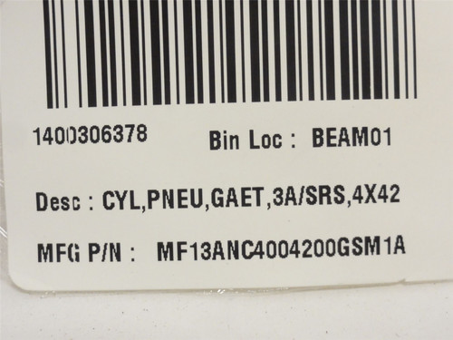 Hanna Cylinders MF13ANC4004200GSM1A; Air Cylinder 4"ID 42" Stk