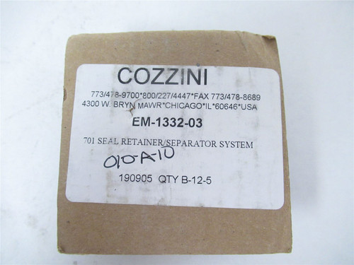Cozzini Prime Edge EM-1332-03; SealRetainerSeparatorSystem701