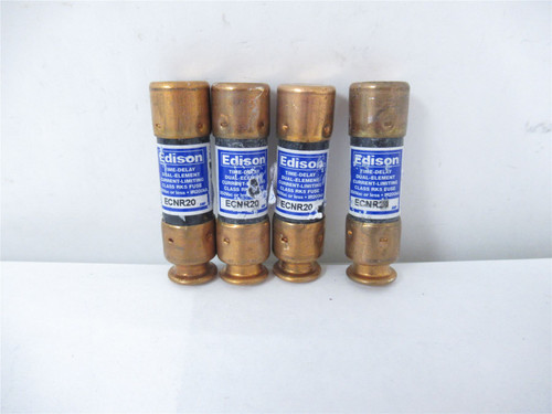 Edison ECNR20; Lot-4 Fuse 20 Amp Time-Delay Fuse (250V)