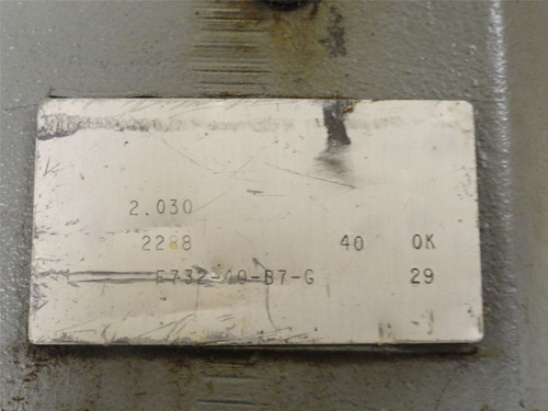 Boston Gear F732-40-B7-G; Speed Reducer; RA; 40:1 Ratio