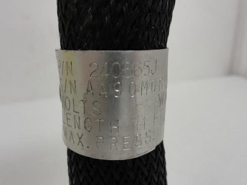 Nordson 240665J; Hose Assembly; 3/8 JIC; 1500 PSI 10.3MPa 1' OL