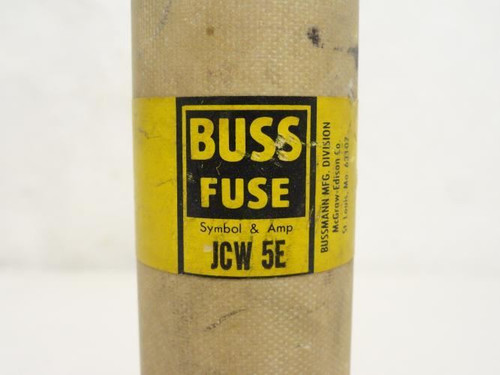 Bussmann JCW-5E; Medium Voltage Fuse 2.4 kVAC/4.8 kVAC; 5A
