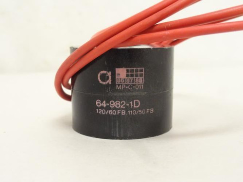 ASCO 64-982-1D; Pneumatic Solenoid Coil; 110/120V@50/60Hz