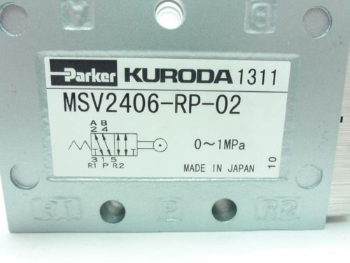Parker MSV2406-RP-02; Kuroda Valve; 0-1MPa