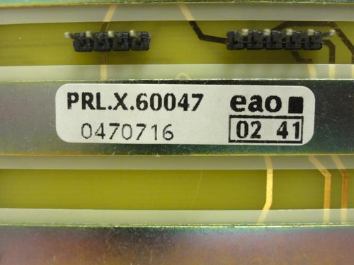 eao PRL.X.60047; Analog Keypad Assy; W/Hardware