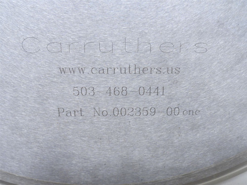 Carruthers 002359-00; Steel Circular Knife; 12"OD