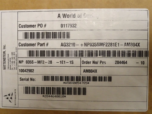 Beckhoff AG3210-+NP035SMF2281E1-AM804X; Gearbox; 28:1 Ratio