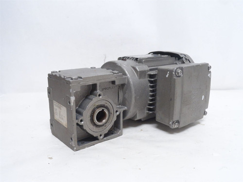 SEW WA20DRS71S4/DH; AC Gearmotor; 60:1 Ratio; 1/2HP; 230/460V