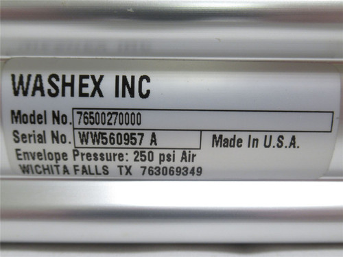 Washex 76500270000; Air Cylinder; 5" Stroke; 250PSI