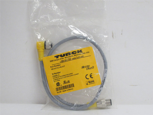 Turck 4.4T-0.5-RS 4.4T; Cordset; M12; 4-Wire; 0.5m L