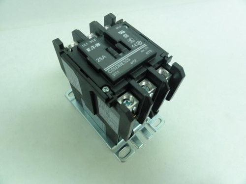 Eaton C25DNE325A-GL; Contactor 25A; 600V; 3P; Coil: 120VAC
