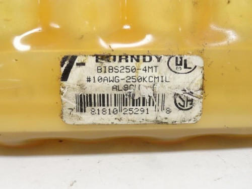 Burndy BIBS250-4MT; Splice Kit Multiple Tap; 4 Port; 10 sol
