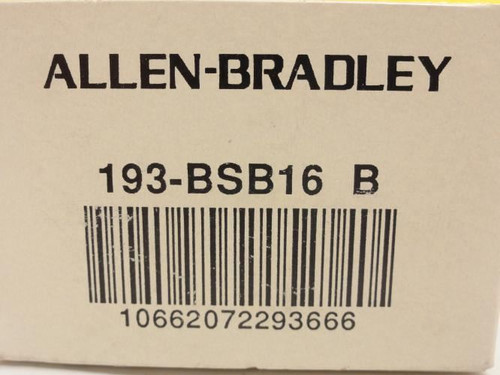 Allen-Bradley 193-BSB 16; Overload Relay; 1.0-1.6A; 3P; 600V