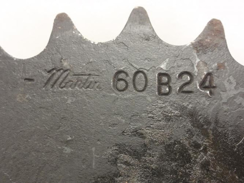 Martin 60B24-3/4NK; Sprocket # 60; 24Teeth; 3/4"ID; No Keyway
