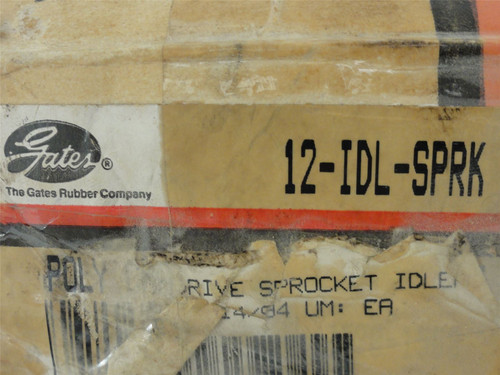 Gates 12-IDL-SPRK; Idler Sprocket; 12mm Belt Width