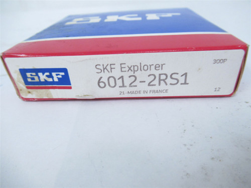 SKF 6012-2RS1; Bearing 60mm ID 95mm OD 18mm Width FactorySeal