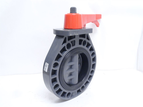 FNW FNW721AEU; PVC Flanged Wafer Lever 6" Butterfly Valve