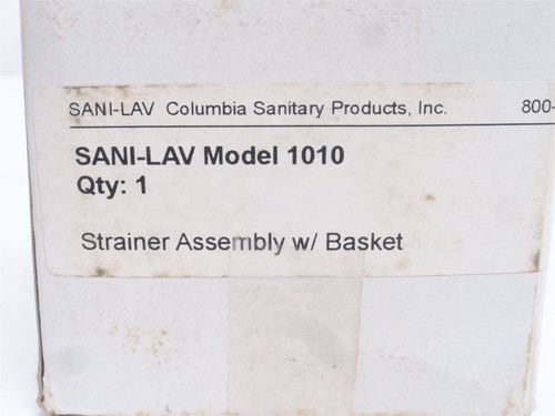 Sani-Lav 1010; Chrome Strainer Assembly W/Basket; Size: 2"