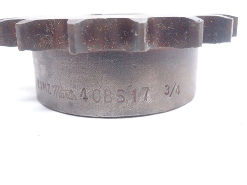 Martin 40BS17-3/4; Sprocket #40; 17 Teeth; 3/4"ID