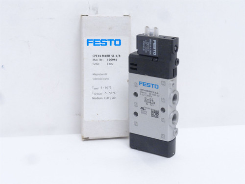 Festo CPE14-M1BH-5L-1/8; Solenoid Valve 196941; 0.3-0.8MPA
