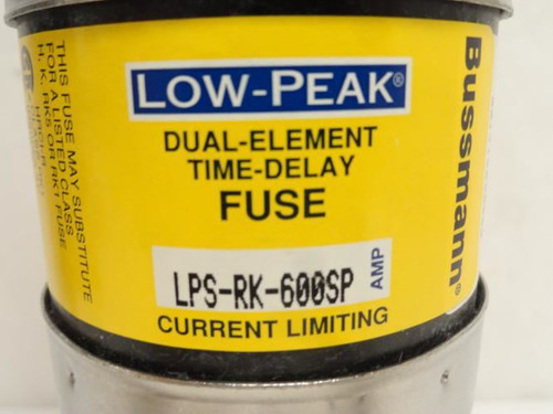 Bussmann LPS-RK-600SP; Dual-Element Time Delay Fuse; 600A; 600V