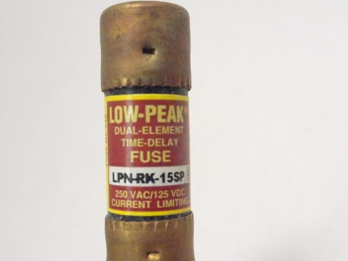 Bussmann LPN-RK-15SP; Fuse 15 Amp; 250VAC