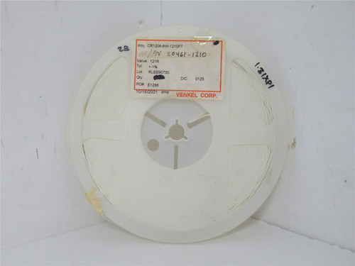 Venkel CR1206-8W-1210FT; Lot-4500 Chip Resistor; 121ohm