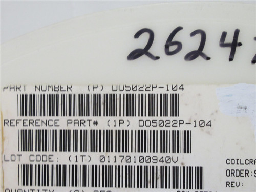 Coilcraft DO5022P-104; Lot-160 Surface Mount Power Inductor