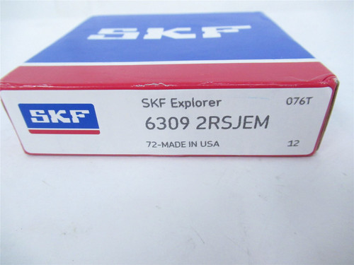 SKF 6309 2RSJEM; Bearing Deep Groove 45mmID 100mmOD 25mmW